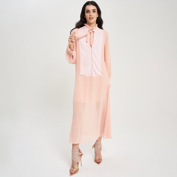 <span class="grassetto"> ABITO </span> Camicia Chiffon Rosa